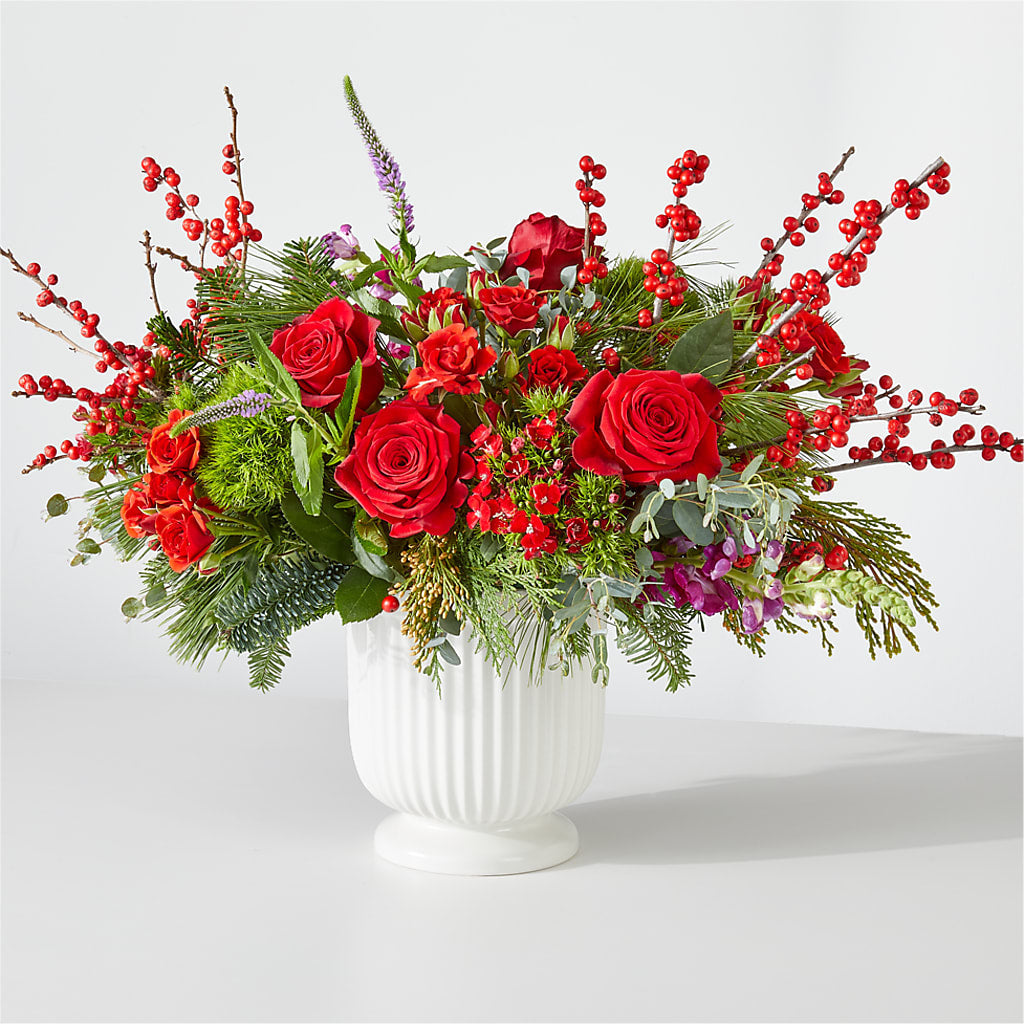 Big Red Bow Bouquet – MARY'S GIFT SHOP, Watsonville CA
