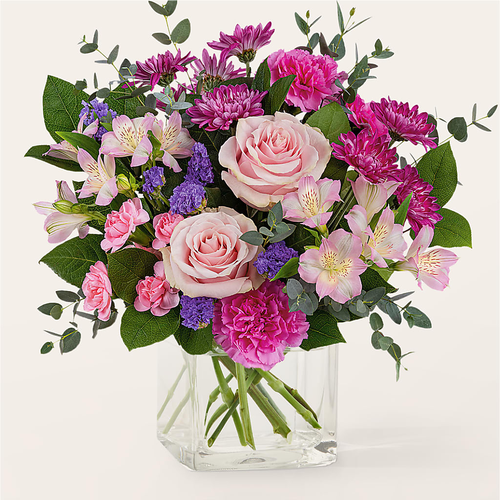 Rosy Radiance Bouquet – MARY'S GIFT SHOP, Watsonville CA