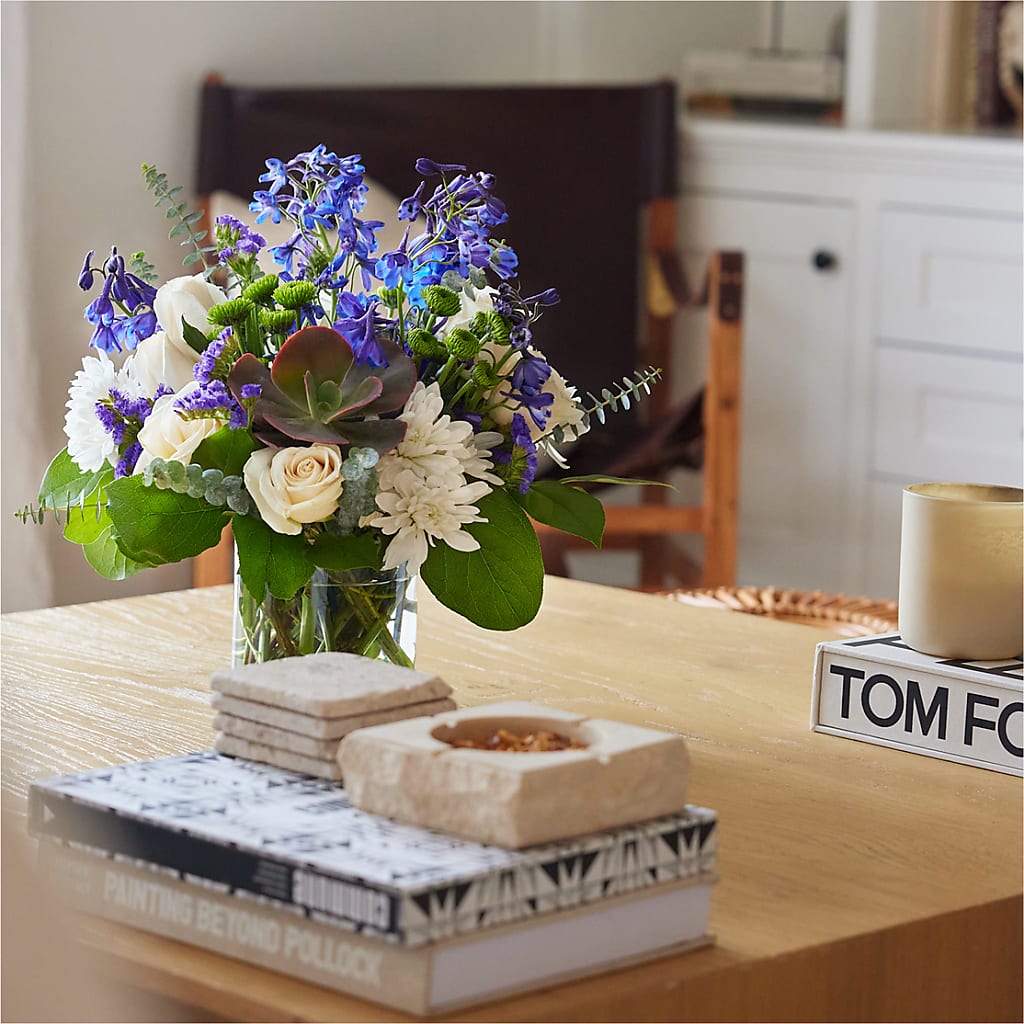 Cerulean Waves Bouquet – MARY'S GIFT SHOP, Watsonville CA