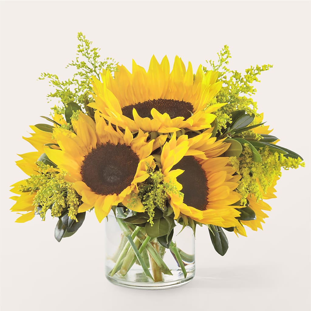 Beaming Sunflower Bouquet – MARY'S GIFT SHOP, Watsonville CA
