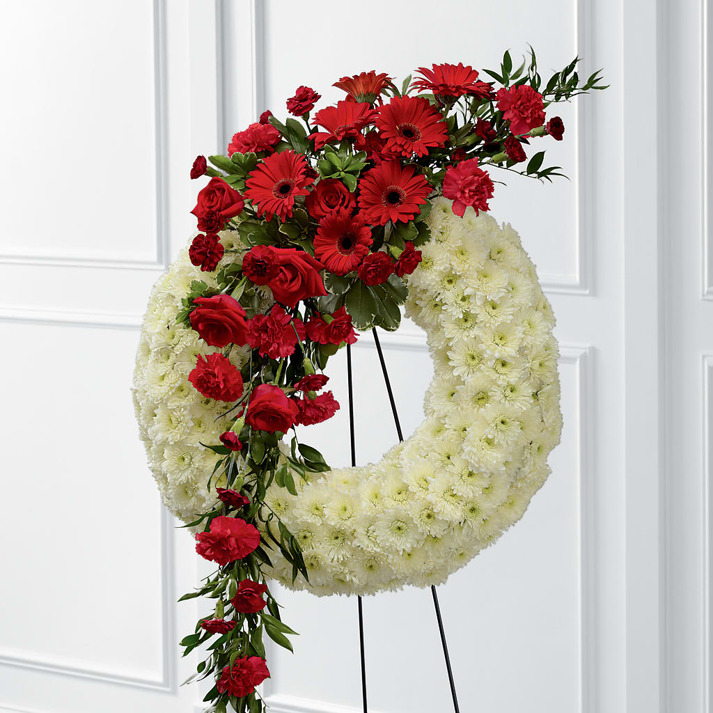 Graceful Tribute Wreath – MARY'S GIFT SHOP, Watsonville CA