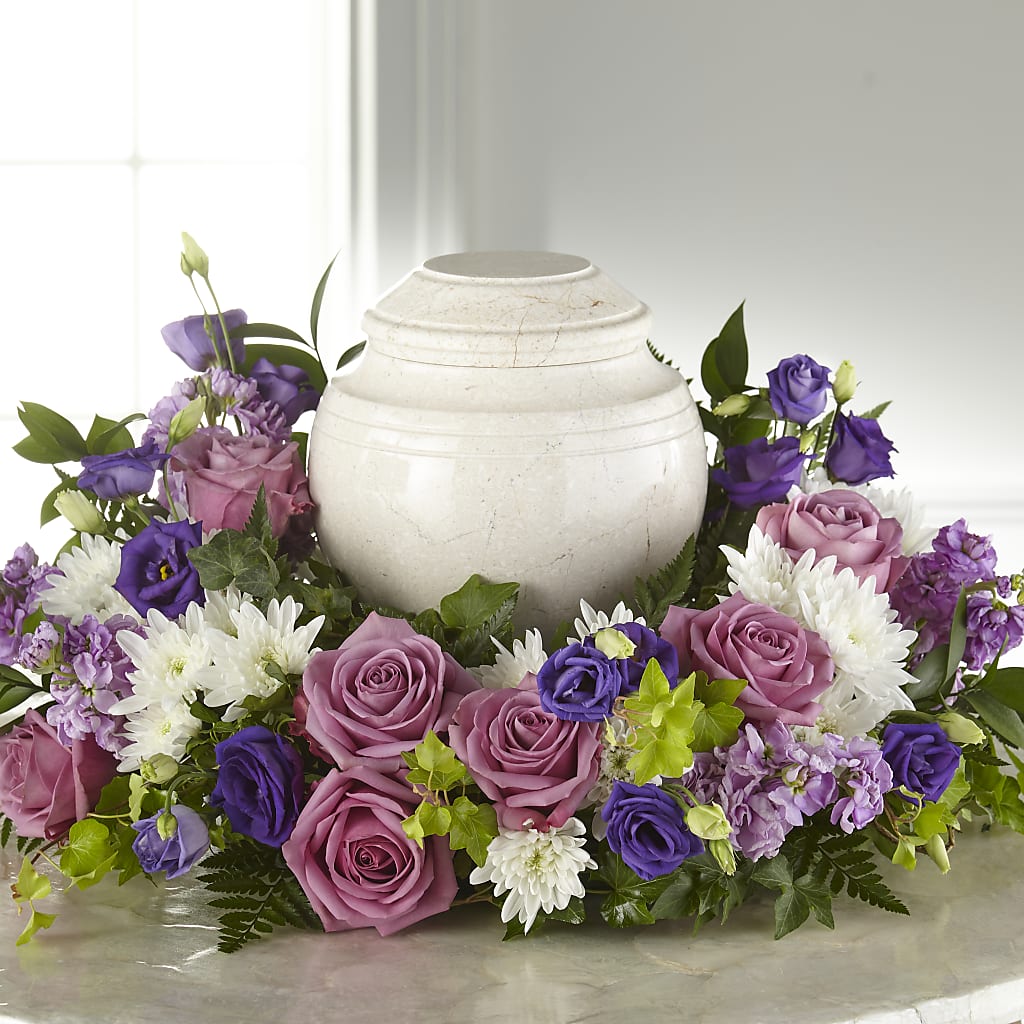 Blooming Sympathy Cremation Adornment – MARY'S GIFT SHOP, Watsonville CA