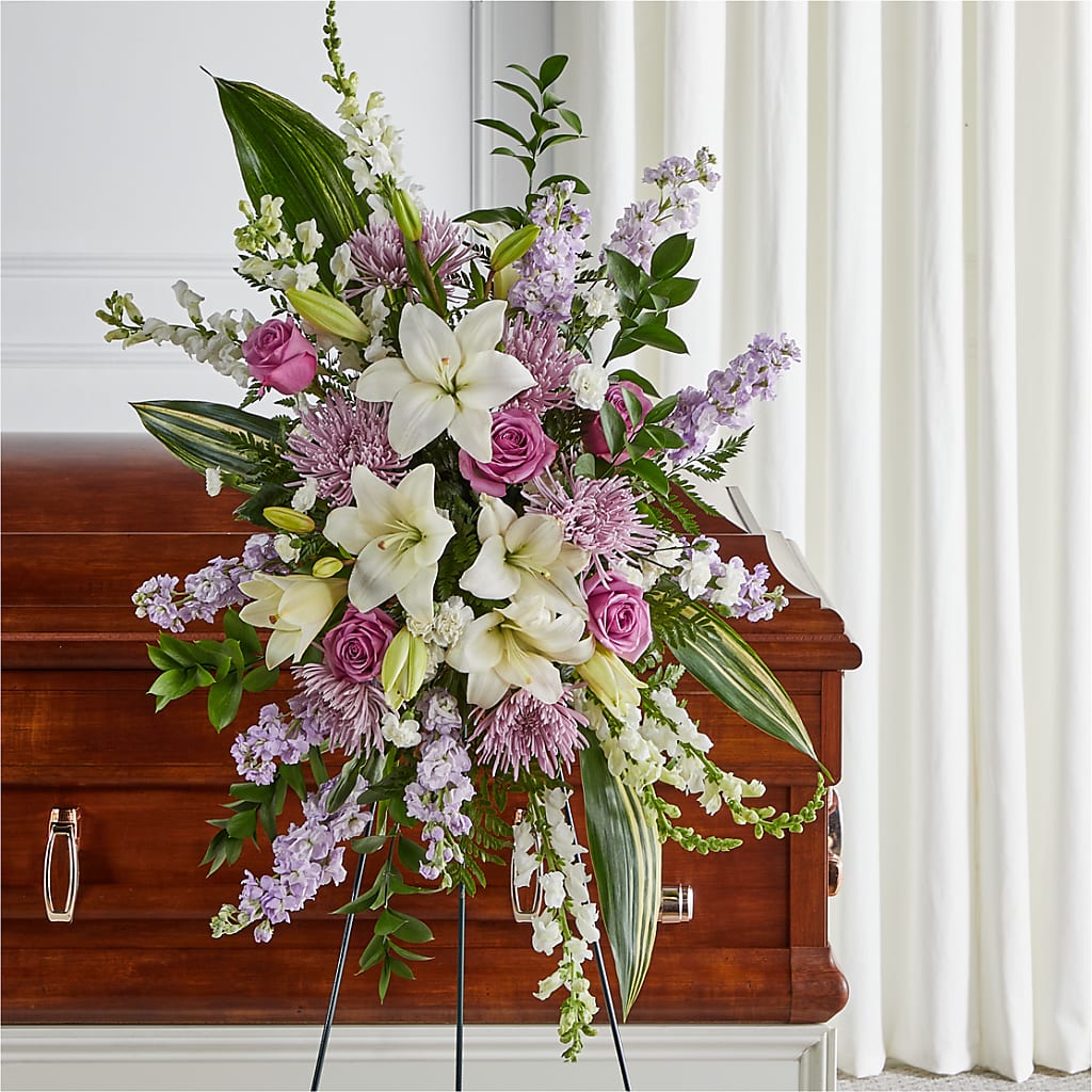Grateful Hearts Standing Spray – MARY'S GIFT SHOP, Watsonville CA