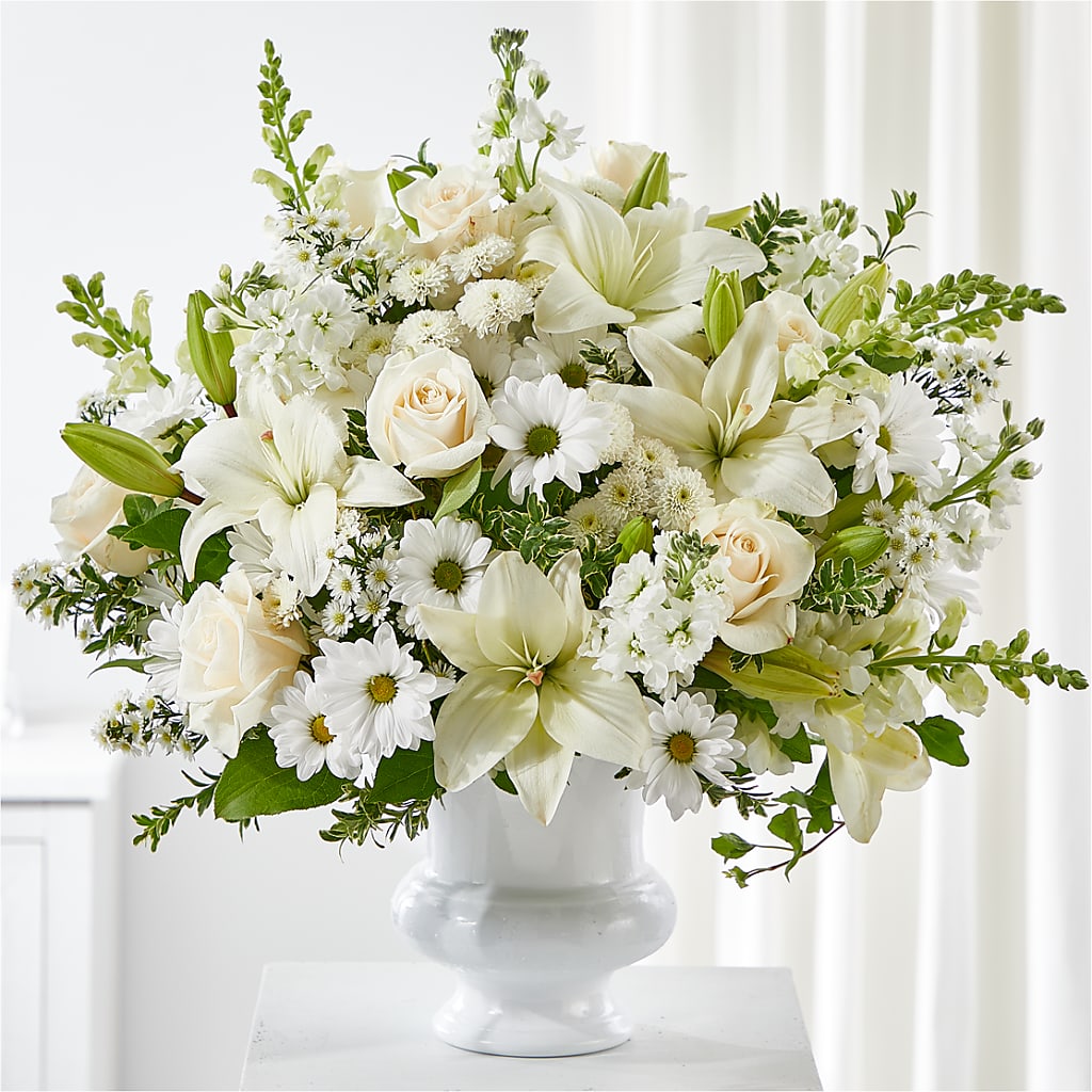 Uplifting Urn Arrangement – MARY'S GIFT SHOP, Watsonville CA