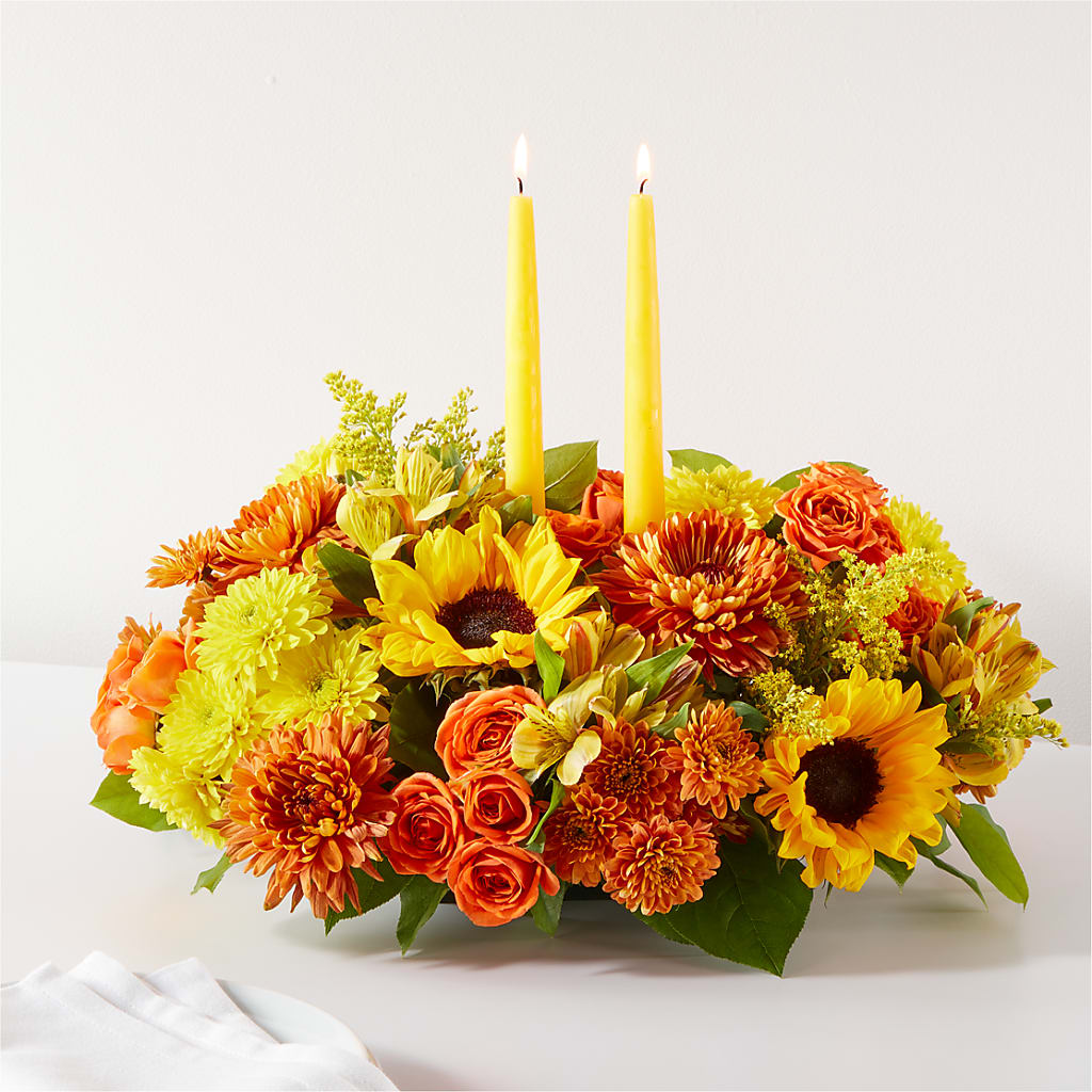 Autumn Harmony Centerpiece – MARY'S GIFT SHOP, Watsonville CA