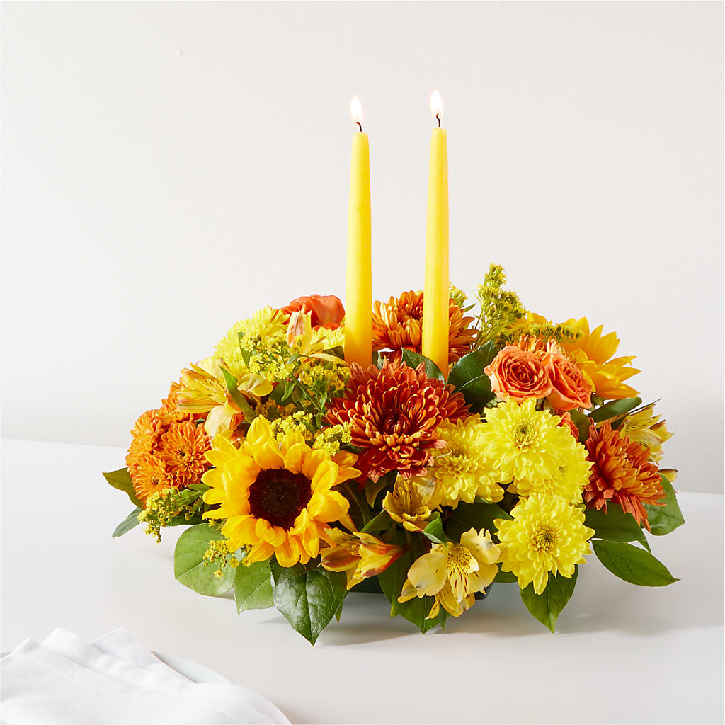 Autumn Harmony Centerpiece – MARY'S GIFT SHOP, Watsonville CA