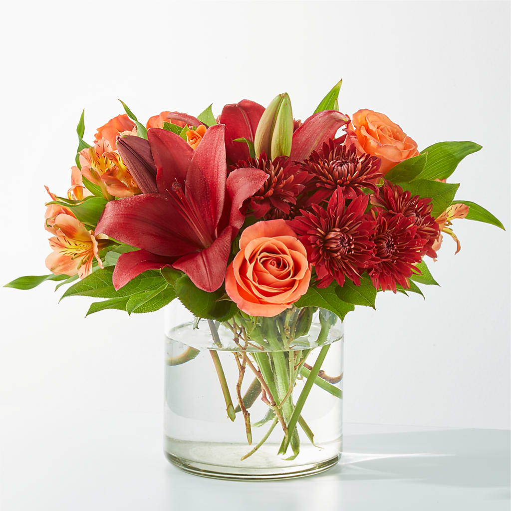 Crimson Leaves Bouquet – MARY'S GIFT SHOP, Watsonville CA