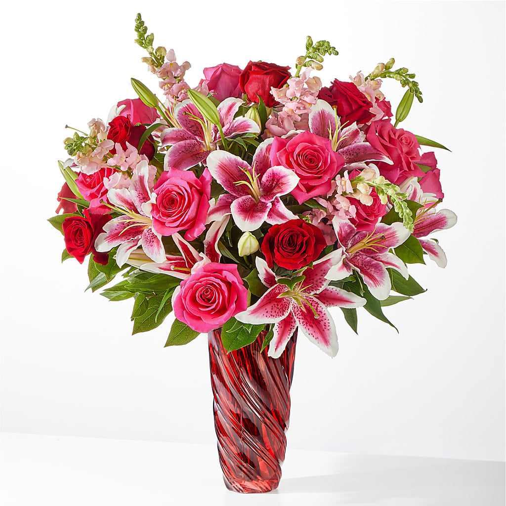 Always You Bouquet with Luxe Swirl Vase – MARY'S GIFT SHOP, Watsonville CA