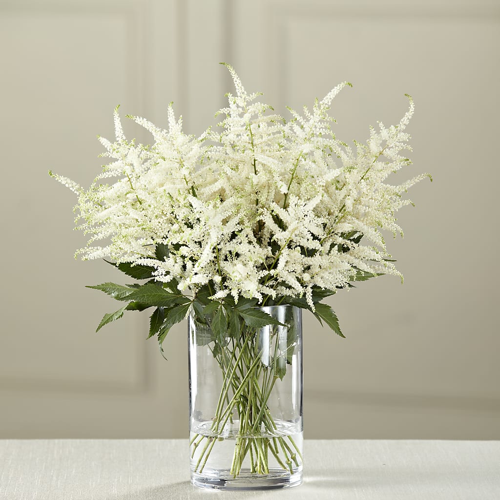 White Astilbe Bouquet – MARY'S GIFT SHOP, Watsonville CA
