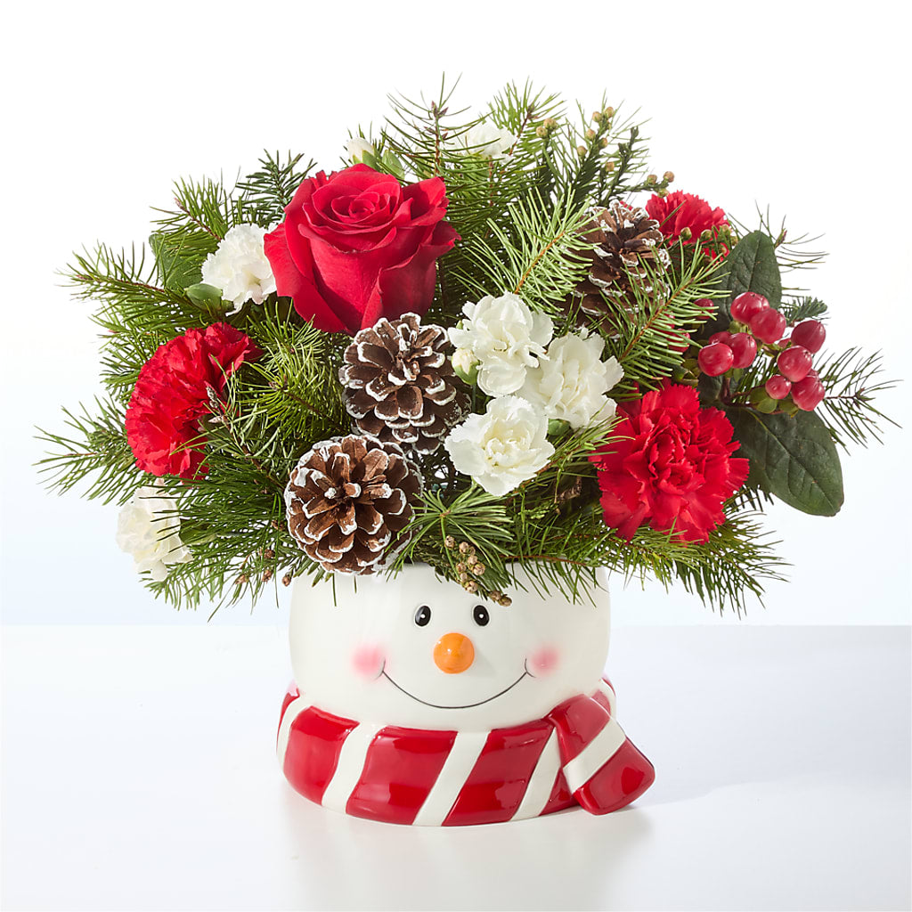 Jolly Snowman Bouquet – MARY'S GIFT SHOP, Watsonville CA