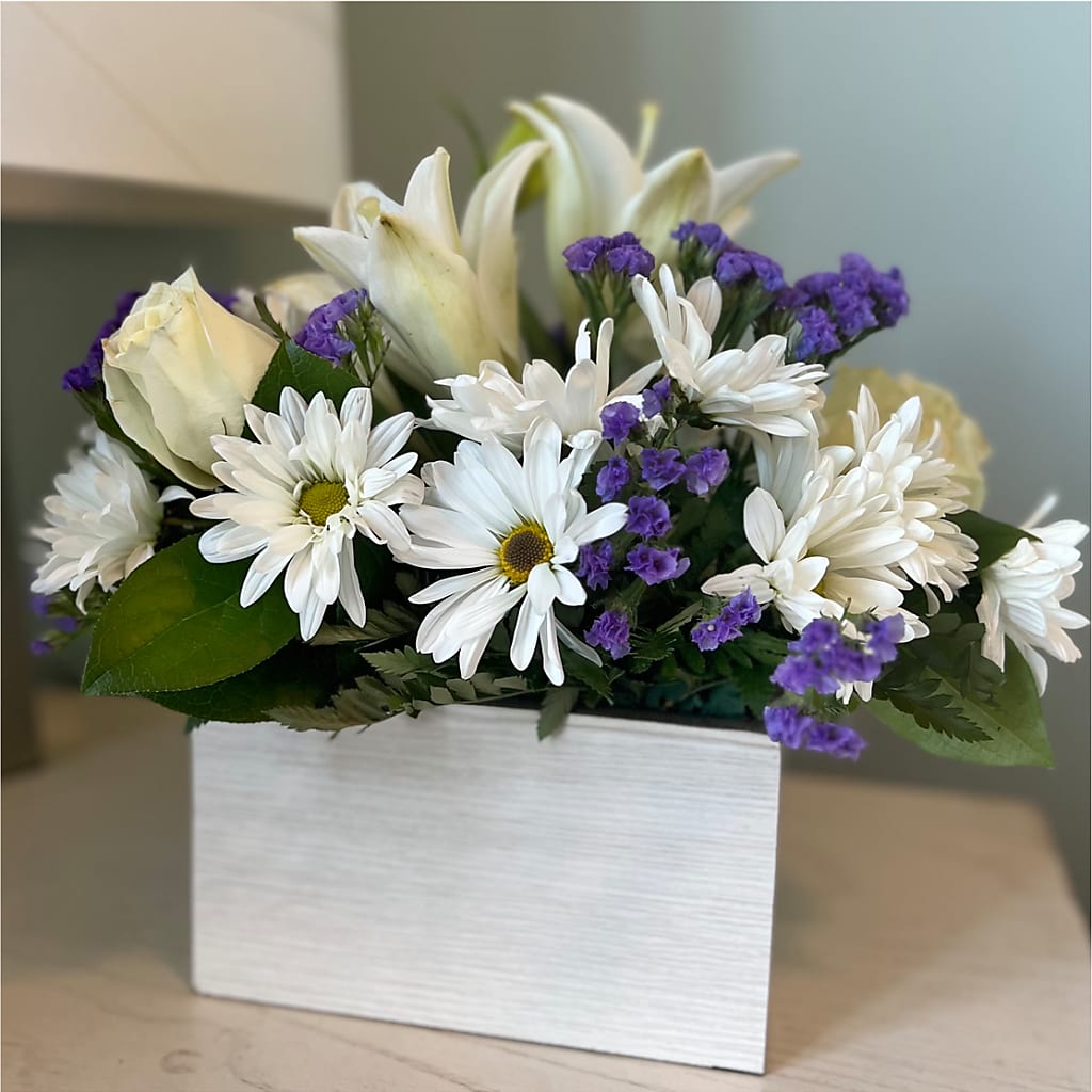 Beyond Blue Box Bouquet – MARY'S GIFT SHOP, Watsonville CA