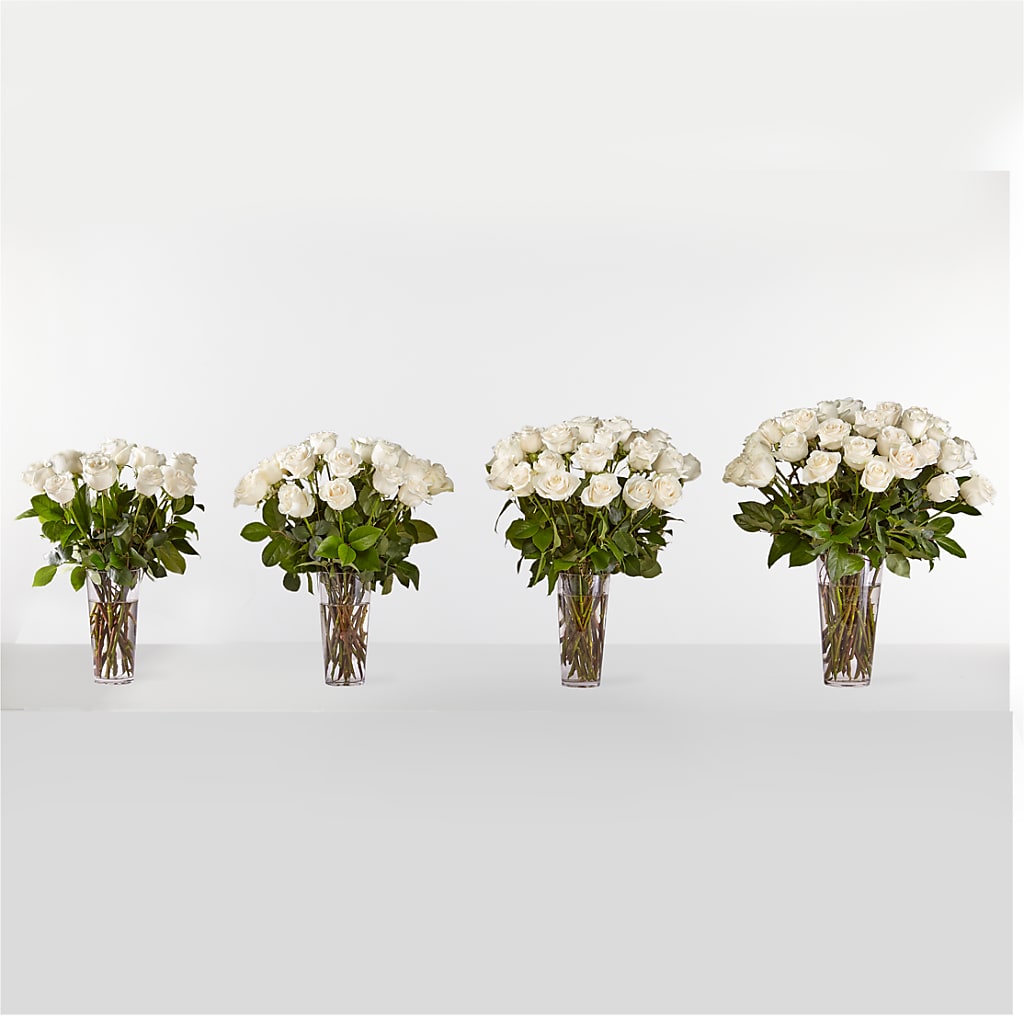 Long Stem White Rose Bouquet – MARY'S GIFT SHOP, Watsonville CA