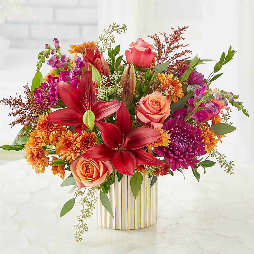 Burgundy Landscape Bouquet – MARY'S GIFT SHOP, Watsonville CA