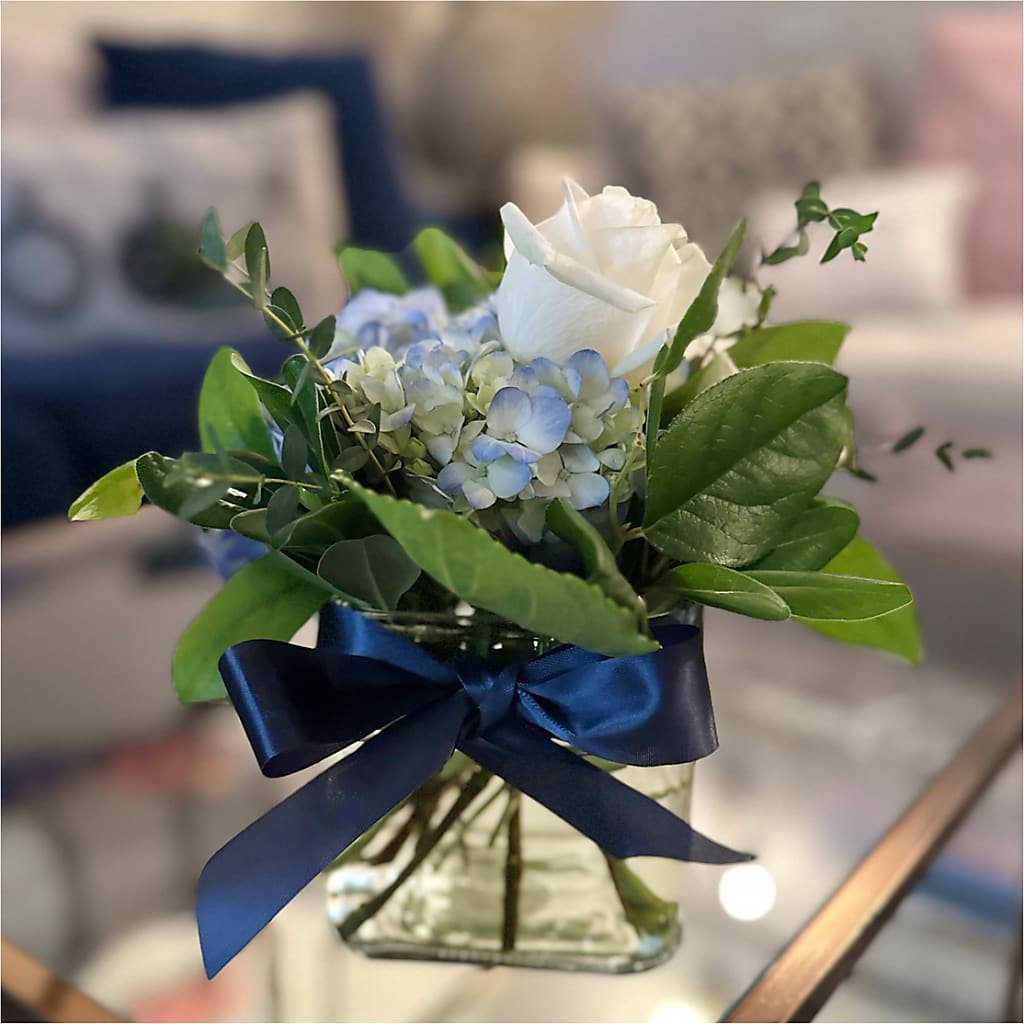 Sky Blue Delight Bouquet – MARY'S GIFT SHOP, Watsonville CA