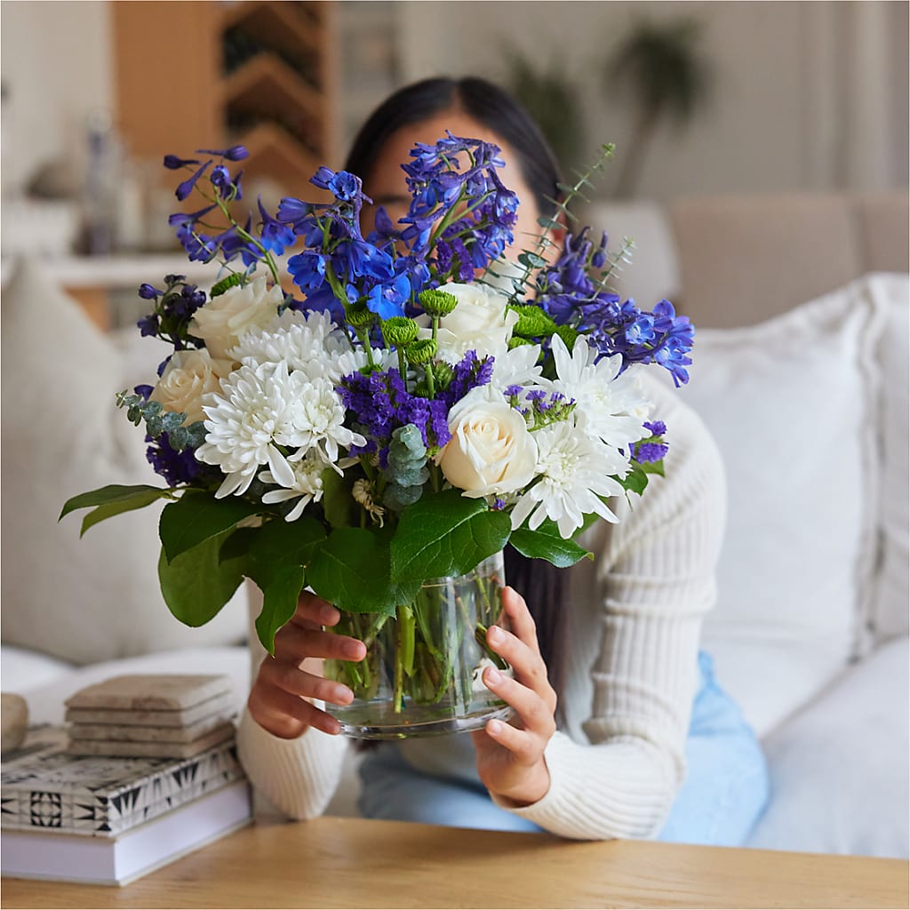 Cerulean Waves Bouquet – MARY'S GIFT SHOP, Watsonville CA