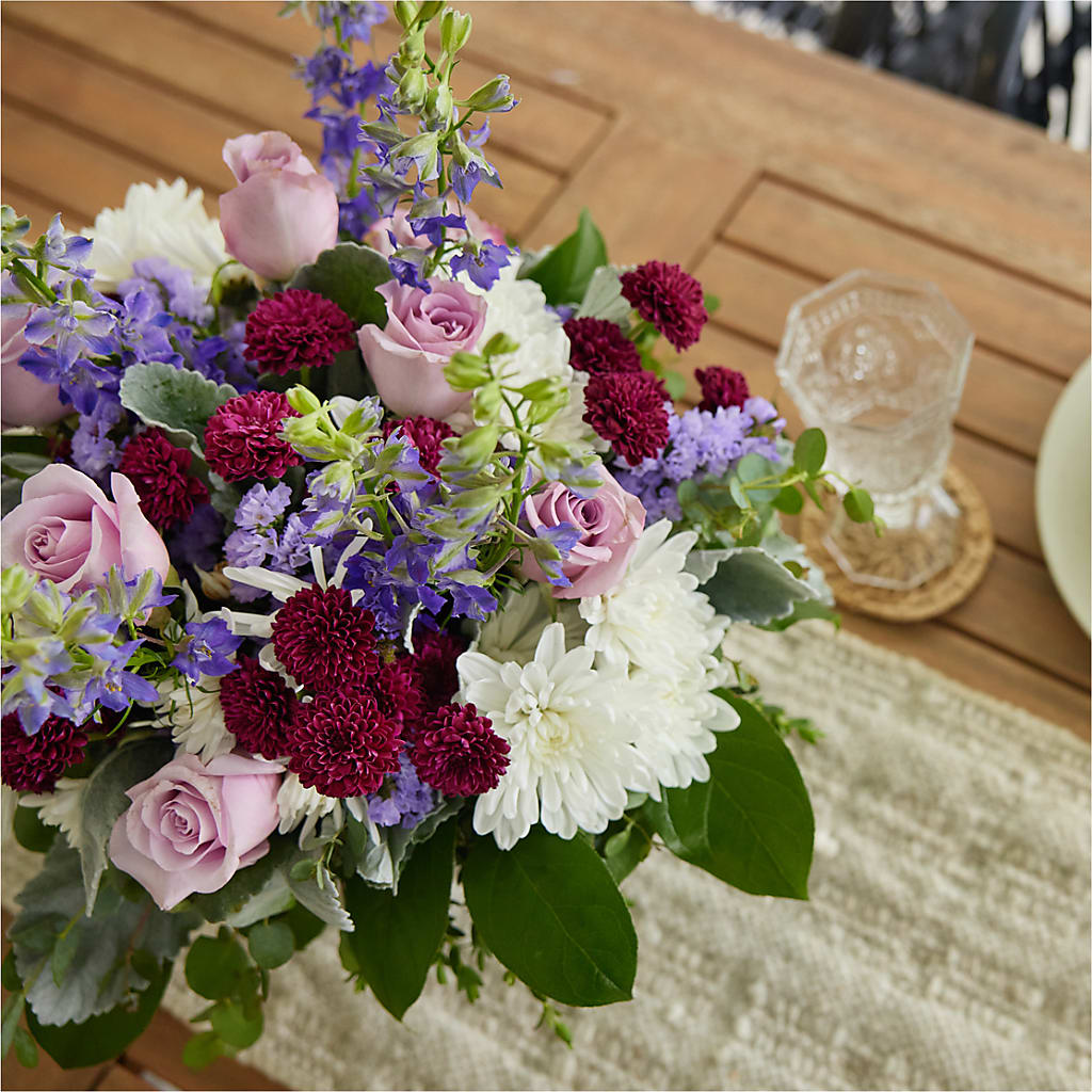 Violet Frost Bouquet – MARY'S GIFT SHOP, Watsonville CA