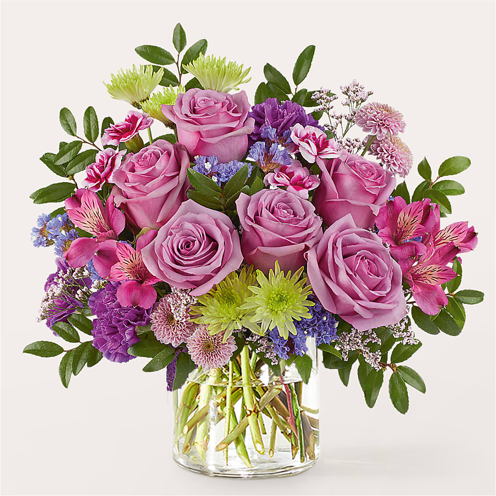 Glass Half Full Bouquet – MARY'S GIFT SHOP, Watsonville CA