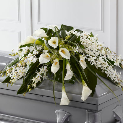 Angel Wings Casket Spray – MARY'S GIFT SHOP, Watsonville CA