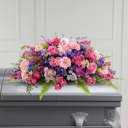 Glorious Garden Casket Spray – MARY'S GIFT SHOP, Watsonville CA