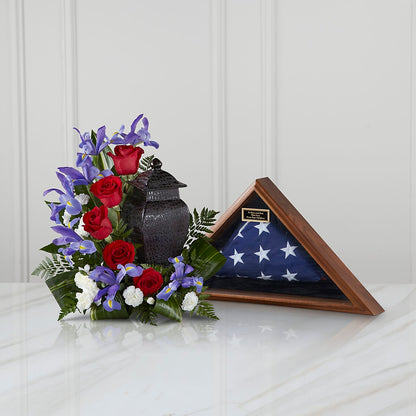 Patriotic Tribute Arrangement – MARY'S GIFT SHOP, Watsonville CA