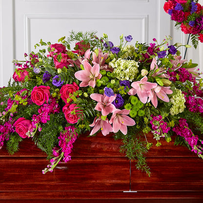 Radiant Tribute Casket Spray – MARY'S GIFT SHOP, Watsonville CA