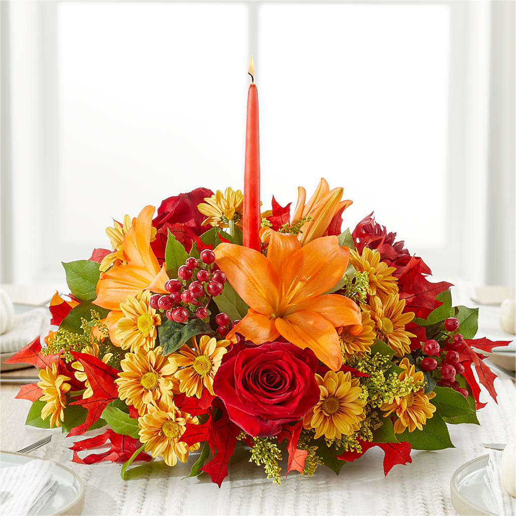 Autumn's Embrace Centerpiece – MARY'S GIFT SHOP, Watsonville CA